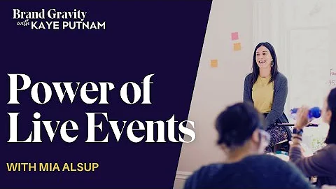 The Power of Live Events and Making Space to Pause...
