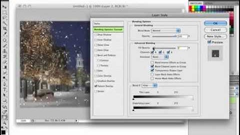 how to creat animated snow on photoshop cs5.FLV
