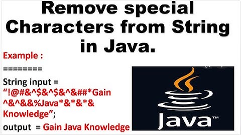 Remove special characters from string
