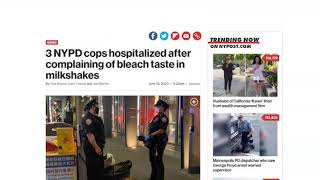 NYPD Cops Poisoned w/ Bleach at Shake Shack ! Breaking News