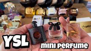 YSL mini perfume unboxing | cute tiny Yves Saint Laurent EDP | mini fragrance collection