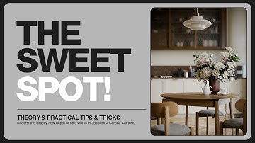 How to setup a very realistic Depth of Field in 3dsmax + Corona
