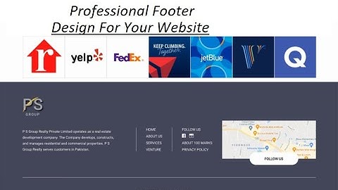 how a professional Footer Design in Figma | Brandfetch Tool | Part 4 | #webappdesign #figma #ux #ui