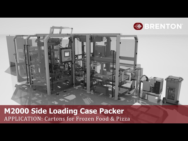 Brenton's M2000 Case Packer - Packing Cartons of Frozen Food