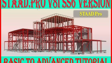 #STAAD Pro V8i Lesson 1 - Model Editing Tools