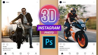 How to Create 3D Instagram Creative Photo - Adobe Photoshop Net Worth