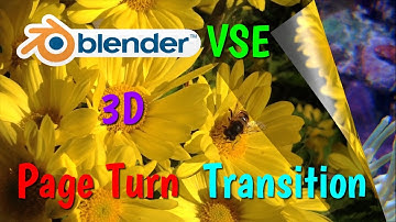 Blender Tutorial : Video Editor  - 3D Page Turn Transition Effect