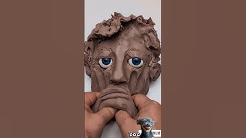 Sculpting Face #clay #face