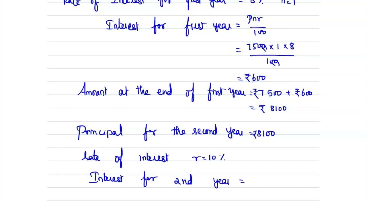 Grade 11 Applied Mathematics Calculate the amount due and the