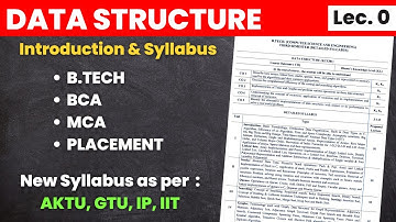 Data Structure Introduction and Syllabus in Hindi #btech #aktu #bca #mca #placement || AKTU Wala