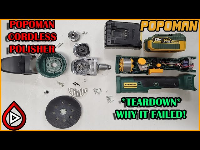 Popoman Cordless Polisher (aka TECCPO aka ALEAPOW) Failure - How it failed!  
