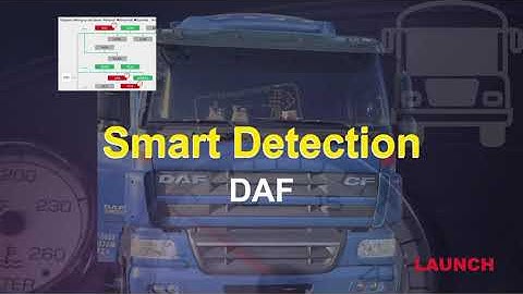 LAUNCH X431 PAD V Elite Diagnostics DAF Trucks: Smart Detection