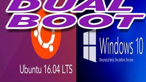 How to Dual Boot Windows 10 and Ubuntu 16.04 - using usb