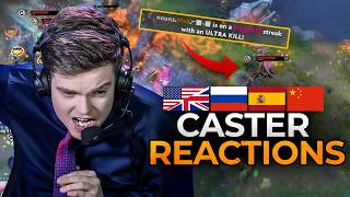 ALL Caster Reactions to MACHINE GUN Witch Doctor!! | Nouns vs Tundra TI12 Highlights