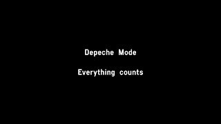 Depeche Mode - Everything Counts (Lyrics)