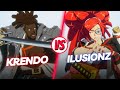 Ggst  krendo nagoriyuki vs ilusionz baiken  guilty gear strive high level replay 