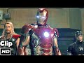 Avengers vs ultron hindi fight scene  avengers age of ultron  movie clip 4k