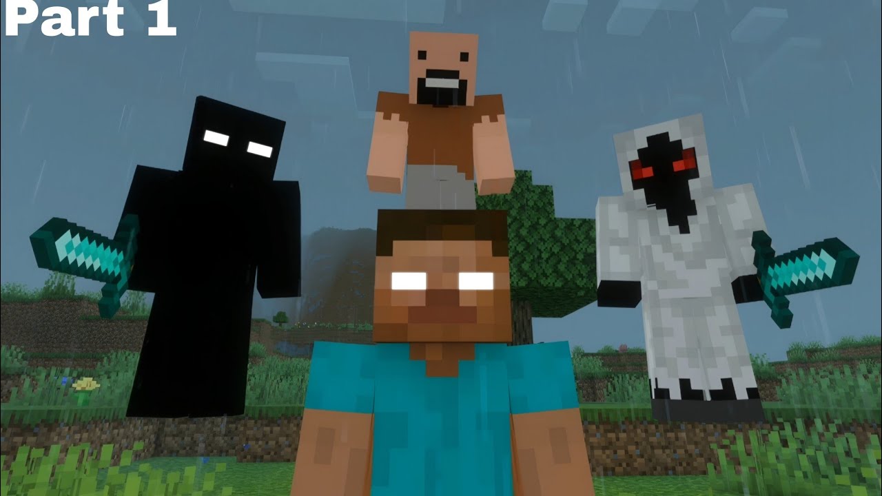 MINECRAFT Animation Herobrine vs All Entity 