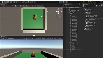 Test a mobile robot that learns reach goal using PPO from ML Agent 10