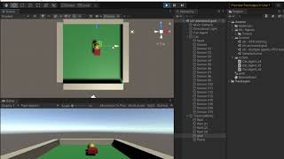 Test a mobile robot that learns reach goal using PPO from ML Agent 10