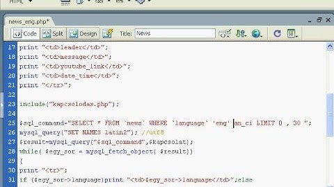 PHP tutorial to create news machine Part2