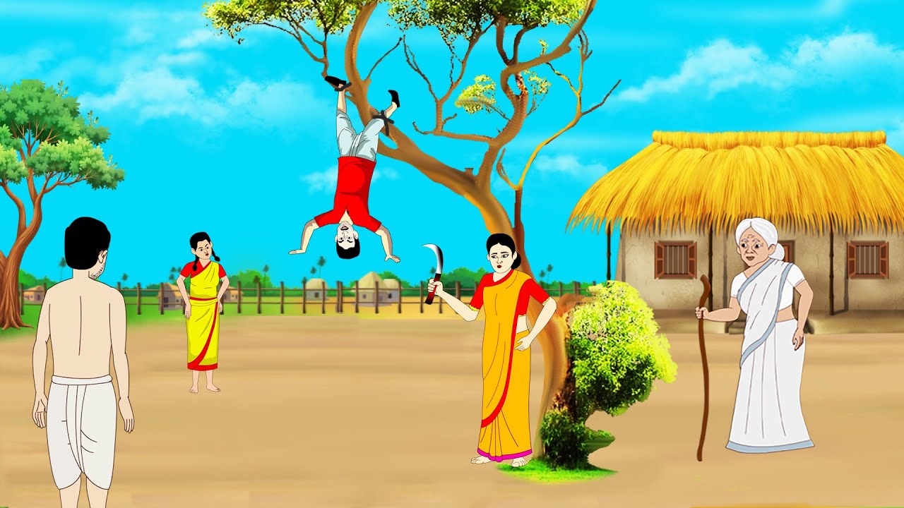 বুদ্ধিমতি বউয়ের প্রতিশোধ, Golden bird feather। Bangla Cartoon । Bengali Moral Stories  Thakuma