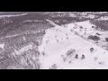 Gallera bajo la nieve en USA grabada por un dron.