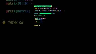 99% Python Developers Fail This Matrix Question 😳🐍 #python #coding #programming #shorts #python