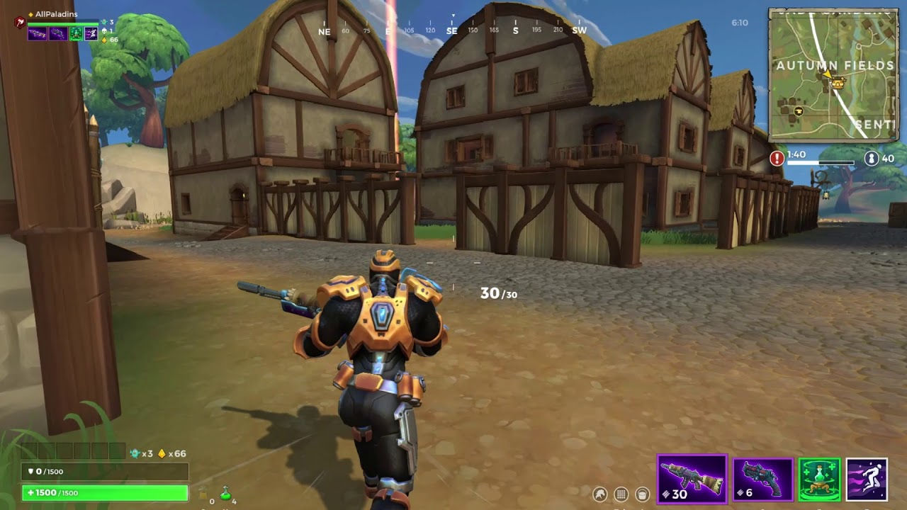 Realm Royale OB17 - New Warrior Skin Hi Tek Trooper Gameplay