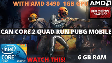 PUBG MOBILE ON CORE 2 QUAD (Q9650) 6 GB RAM AMD 8490 GAMING REVIEW#PUBGMOBILE#pubgconfig#bgmiindia