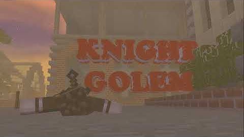 #1 Minecraft Intro ~Knight Golem~[Mine-Imator + HitFilm3]: I am learning HitFilm3 express!