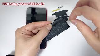 Show battery health status, DEJI iPhone 12min Pro battery replacement guide