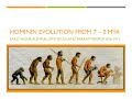 Hominin Evolution, Part 1: The First 5 Million Years