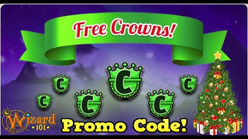 Wizard101 : PROMO CODE FOR FREE CROWNS!!!