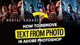 How To Remove Text from Photo in Photoshop | Photoshop Tutorial 2025 | Am Graphix