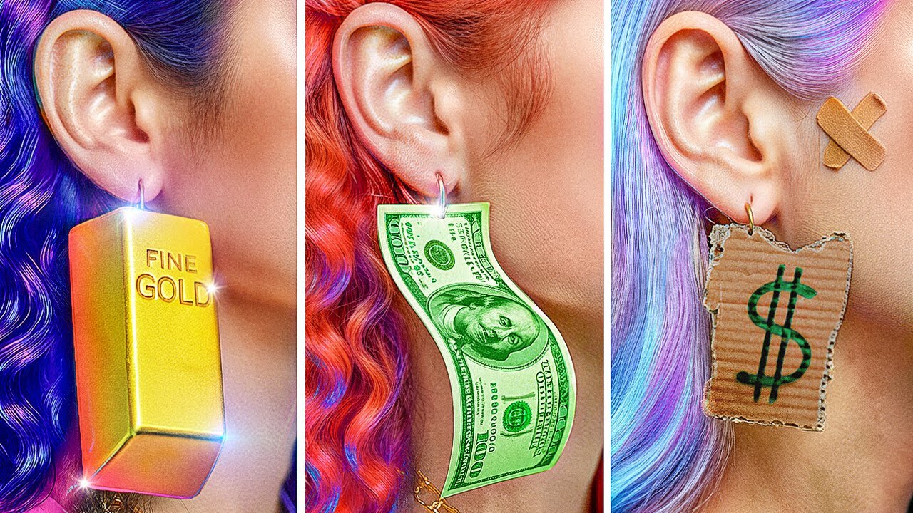 Синий vs Жёлтый – Битва моды и красоты! 💅👗 Макияж, причёски и DIY-короны