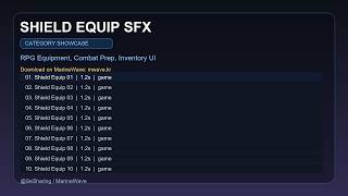Shield Equip Sound Effects for Games | MarineWave SFX