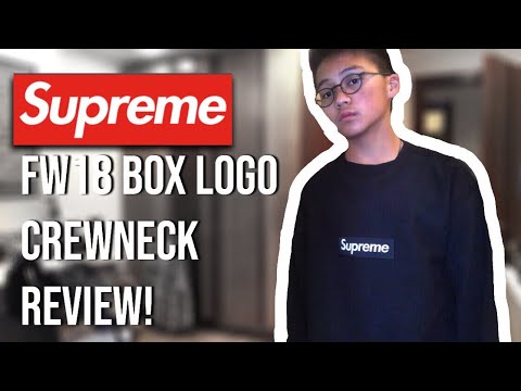 Supreme Box Logo Crewneck Black M