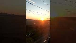 Train TGV France Sunset