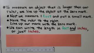 2nd Grade Math 8.6, Measure in Inches and Feet and Nonstandard Measures