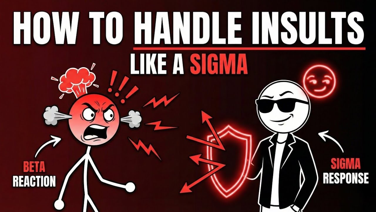 How To Handle Insults Like A Sigma (Never Get Angry) - YouTube