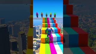 GTA 5 Epic Ragdolls | Spiderman VS TEAM SPIDERMAN Fails/Jumps Ep.144 #shorts