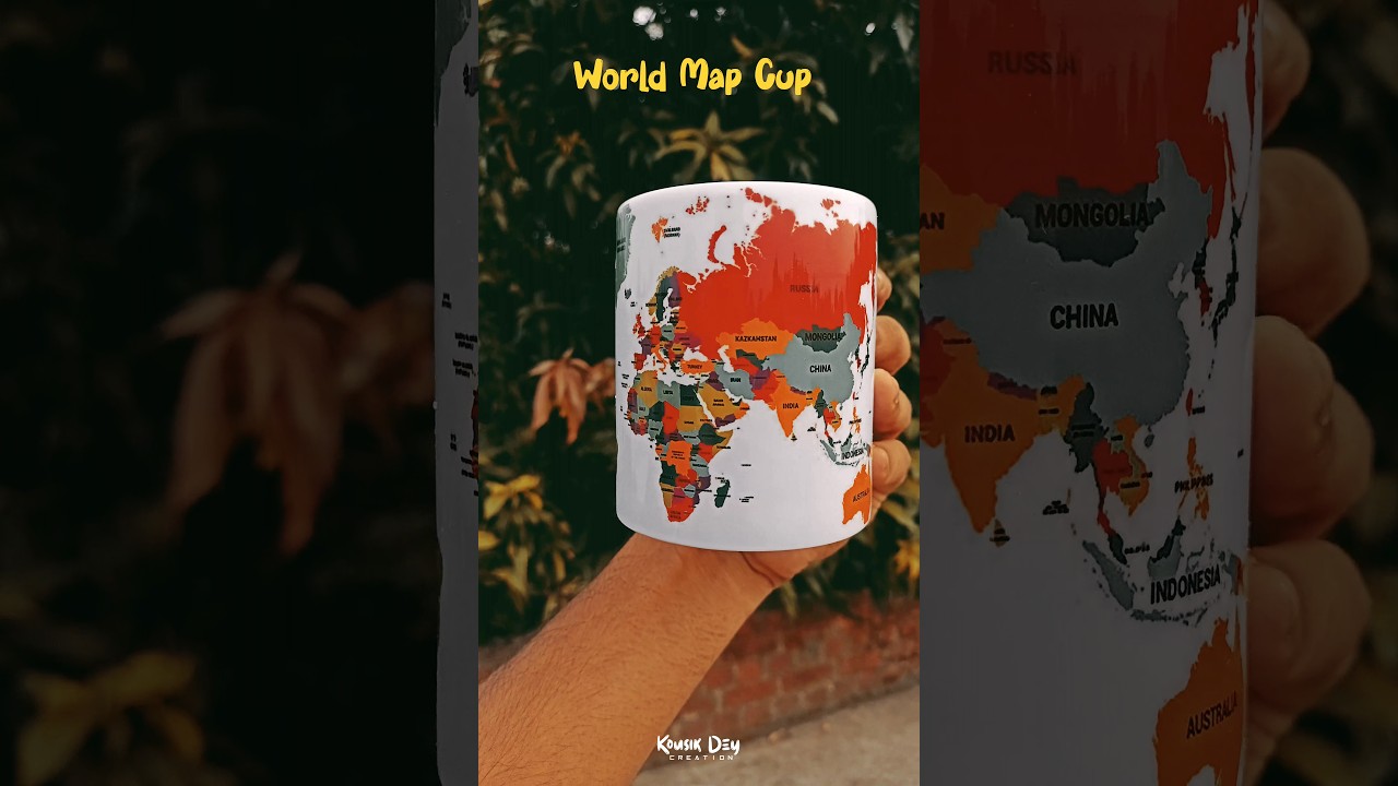 World Map Cup 😍 Geography Status video 🌼 