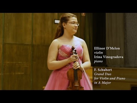 Ellinor D'Melon plays F. Schubert's Grand Duo for Violin and Piano in A major