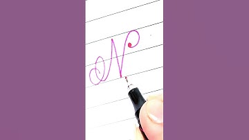 "Nisha" in cursive writing #shorts #youtubeshorts #calligraphy #cursive #handwriting