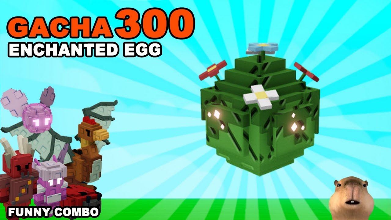 🥚Gacha 300 enchanted egg dan rahasia skill pet terbaru grow a garden roblox