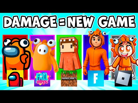 Minecraft, But If I Take Damage I Switch Games