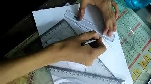 CLINOGRAPHIC PROJECTION OF RHOMBOHEDRON