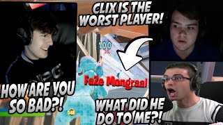 Clix 1v1s Mongraal & Nick Eh 30 & Makes Them RAGE QUIT! Mongraal SMASHES Desk! - Fortnite Highlights