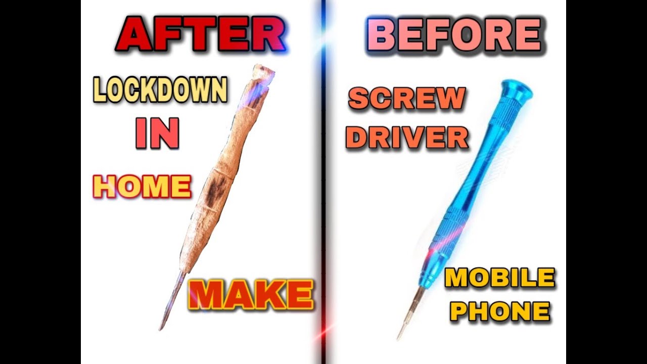 Luckdwon in home make screwdriver // how to make // the Indian hacks 2020